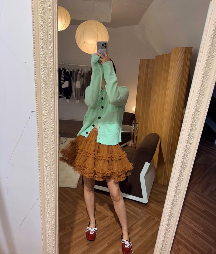 eggis 에그이즈 퍼즈 레이스 캉캉 밴딩 미니 레이스 프릴sk 상세 이미지 18