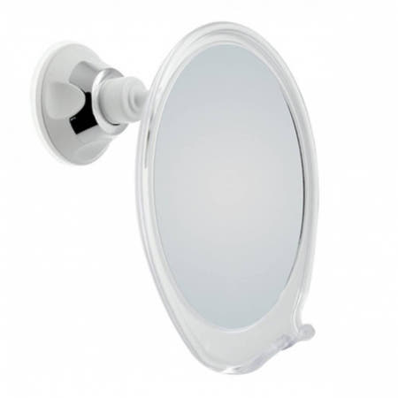 (에픽스토어) 압착식 안티포그 면도거울 각도조절 면도기거치대 면도경 김서림방지 욕실거울