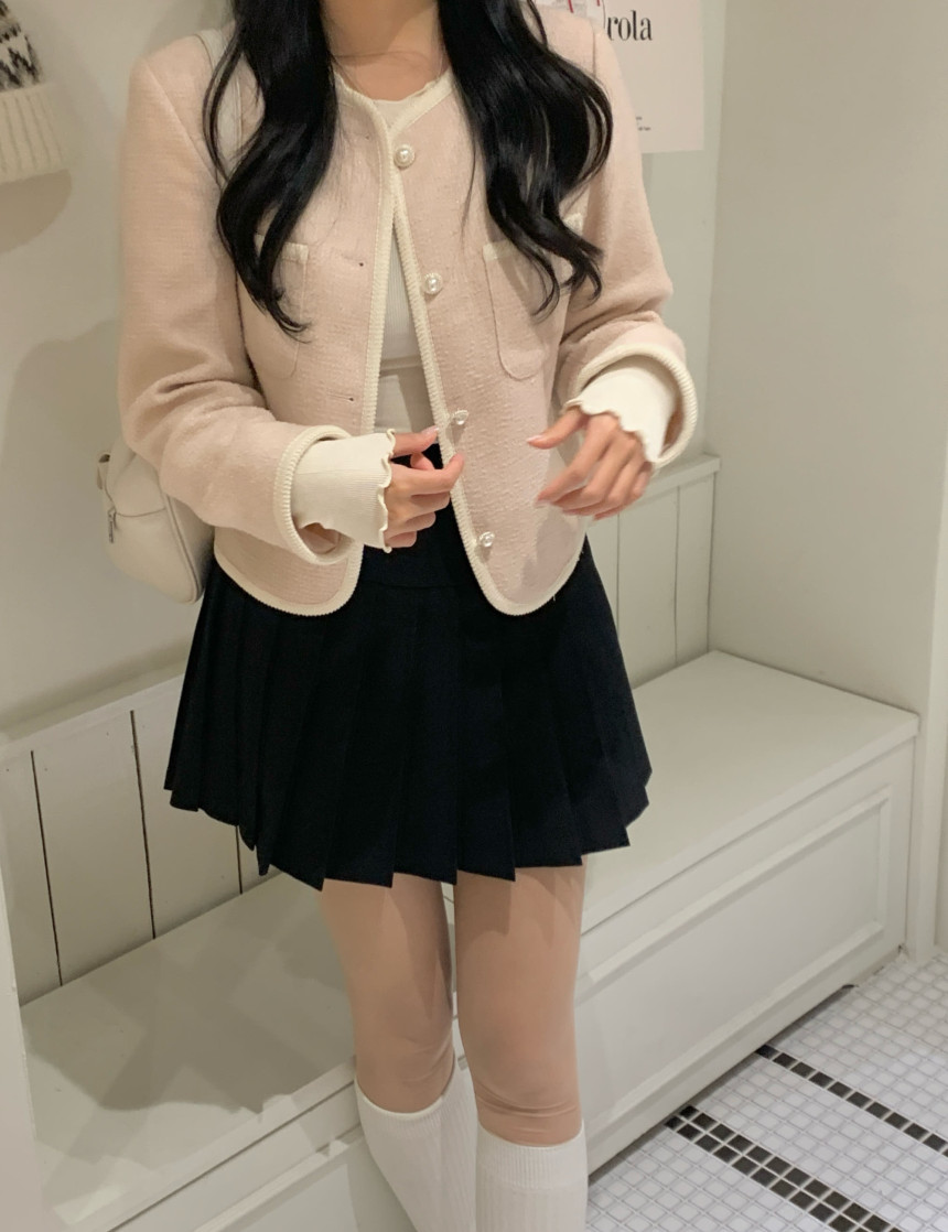 [MADE🎀/당일발송🤍] 슈어 리본 플리츠 스커트 (2col) 상세 이미지 42