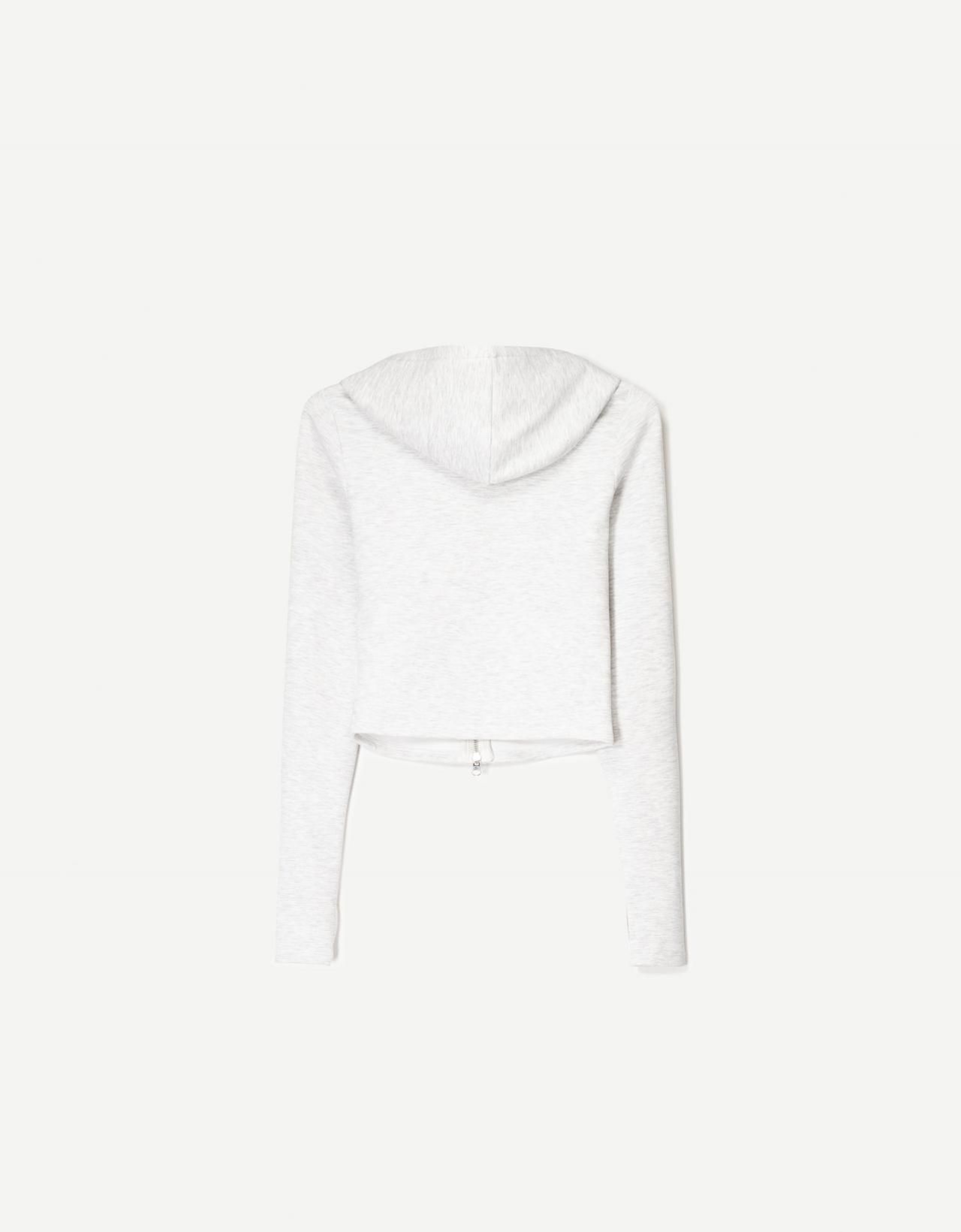 버쉬카 화이트 집업 후드티 1820/727 GREY - 상세 이미지 5