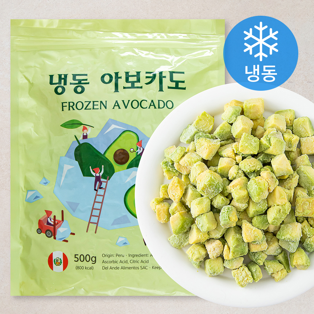 냉동 아보카도 냉동 500g 1개 : 칠자백성