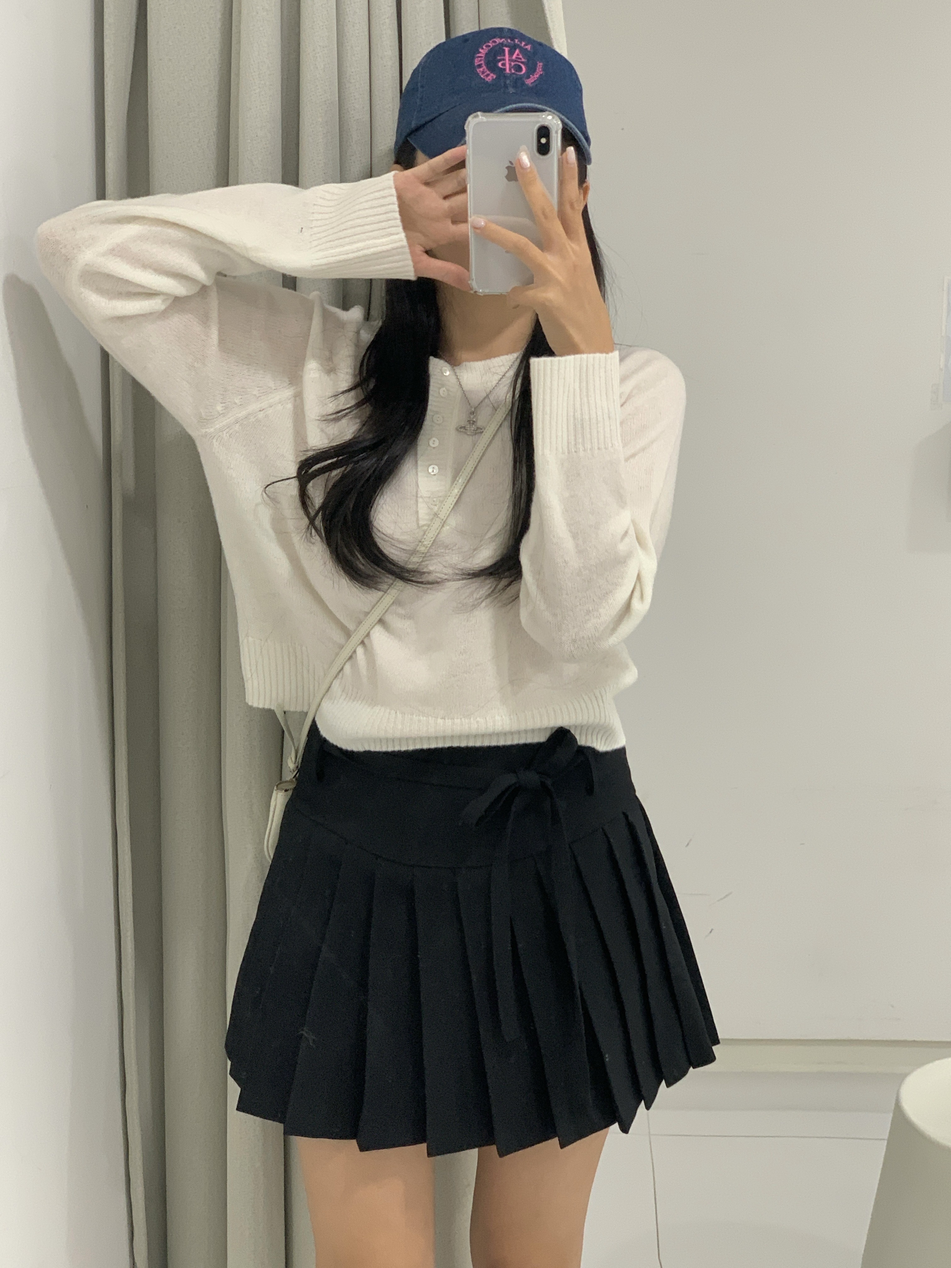 [MADE🎀/당일발송🤍] 슈어 리본 플리츠 스커트 (2col) 상세 이미지 26