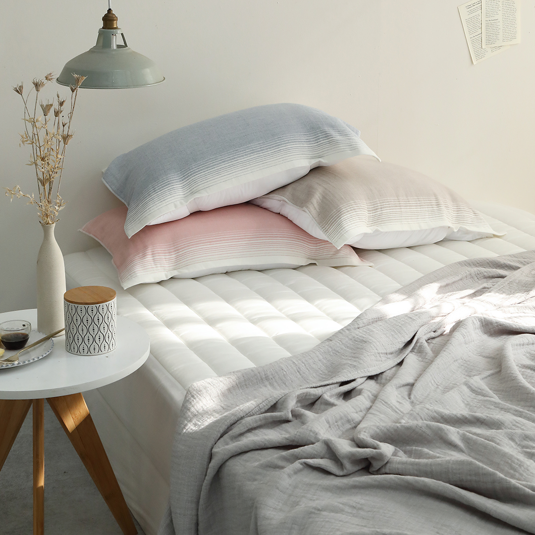 여행용 휴대용 순면 밴딩 타올 베개 커버 베개수건 덮개 5070