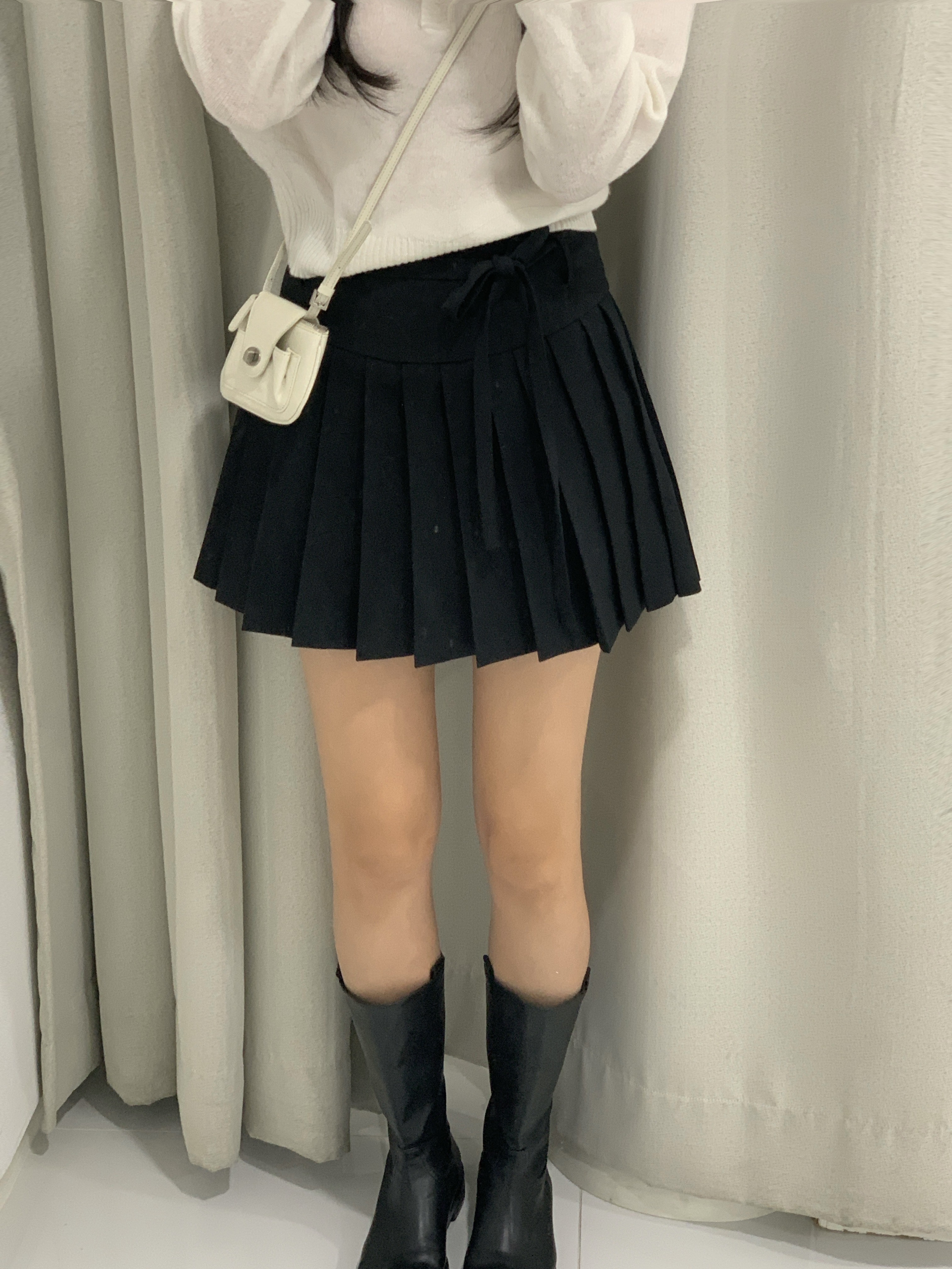 [MADE🎀/당일발송🤍] 슈어 리본 플리츠 스커트 (2col) 상세 이미지 25