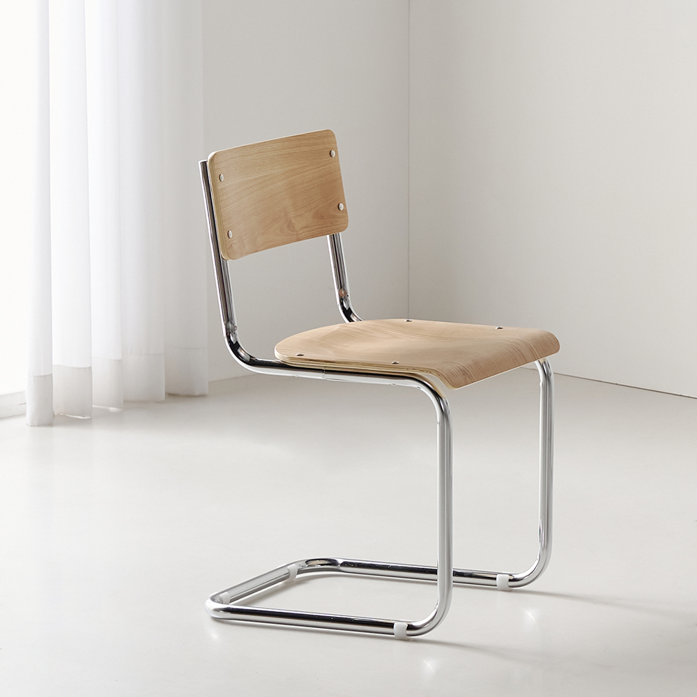 오드 미드센츄리 원목 의자 철제 카페