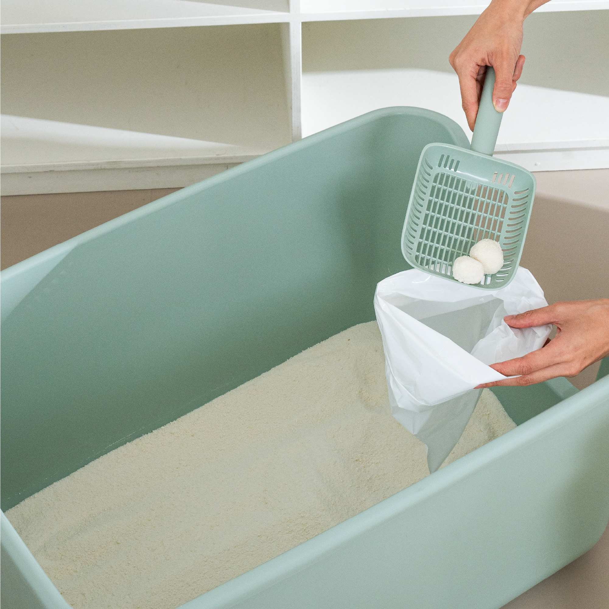 쏜쓰백 고양이 냄새차단 무향 배변봉투 100매 XS