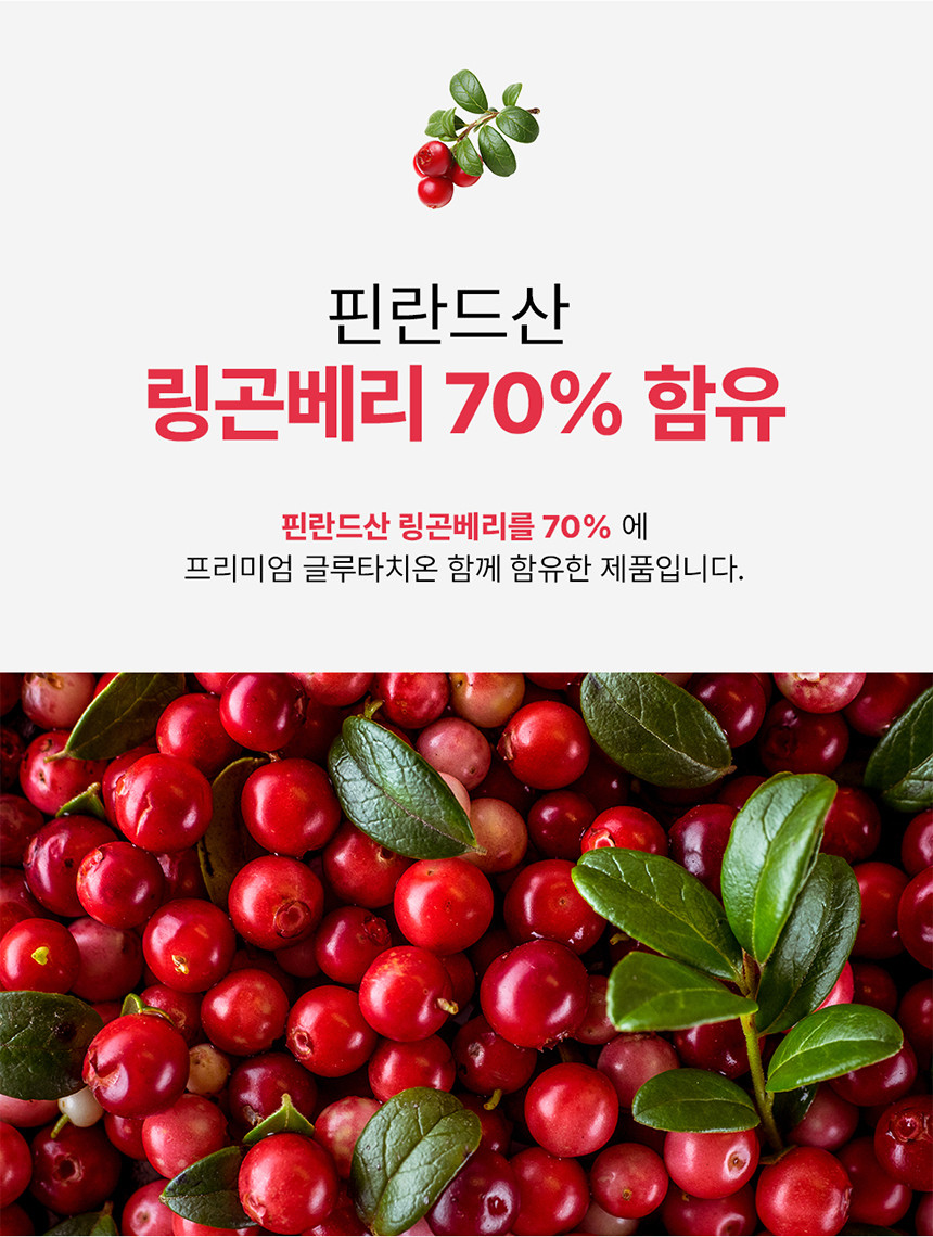 고함량 링곤베리 글루타치온정 60정 식물성 유산균 1개월분 - 상세 이미지 5