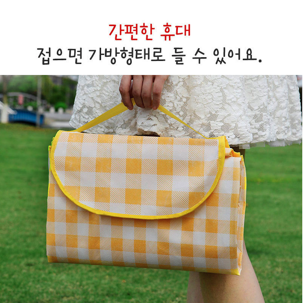 방수 PVC 피크닉매트 감성 돗자리 휴대용 캠핑 차박 매트 야외용 - 상세 이미지 3