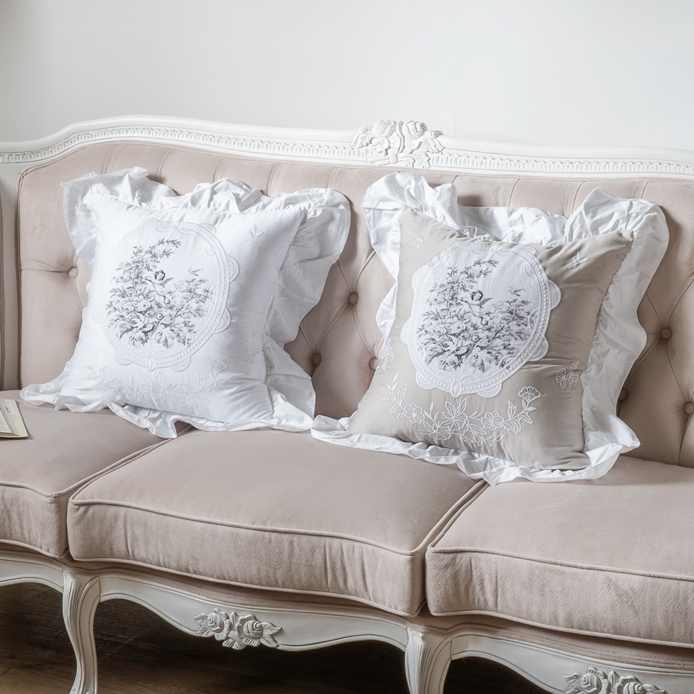 천사 거실 북유럽 쇼파 쿠션 커버 순면 인테리어 2.베이지(솜X), 50cm x 50cm