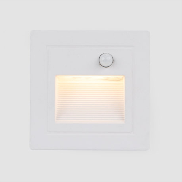 LED 에코 라비 정사각 스텝 센서 매입등 화이트 3W 플리커프리 발목등 - 상품 이미지