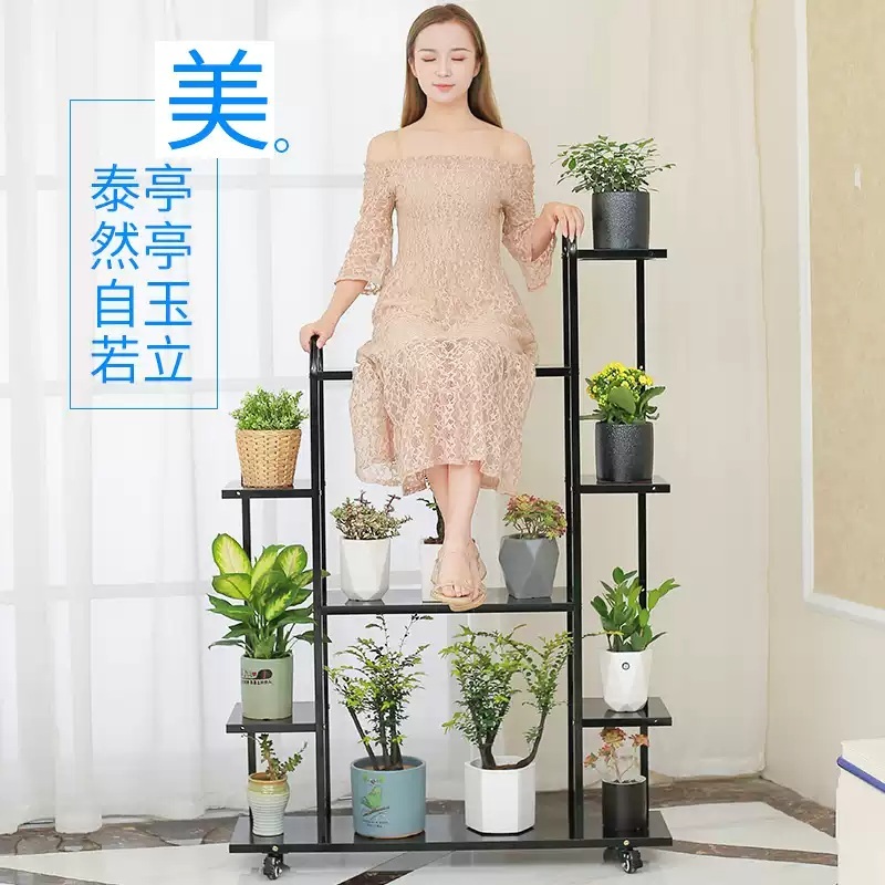 거실 화분정리대 베란다 식물 선반 선반대 다육이 스탠드 화분대 받침대 화분다이 철제 - 상세 이미지 4