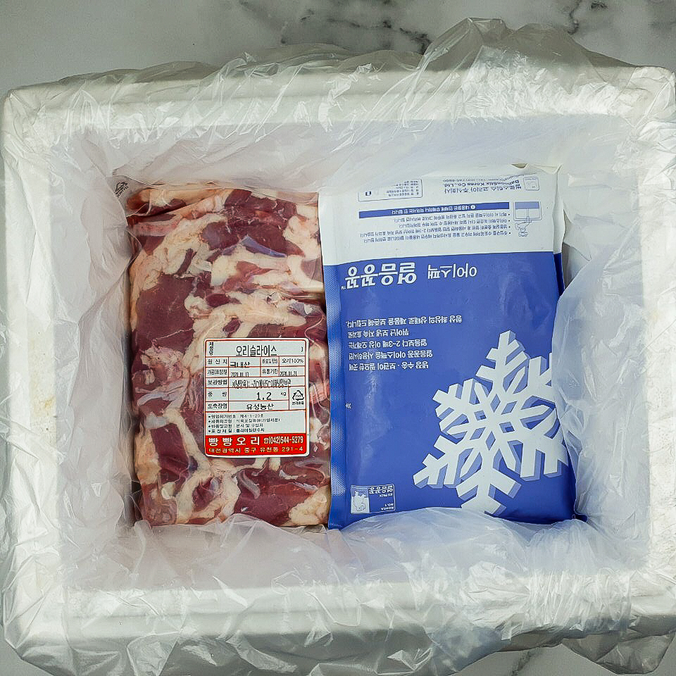 당일작업 국내산 냉장 생 오리로스 슬라이스 500g, 10개 - 상세 이미지 4