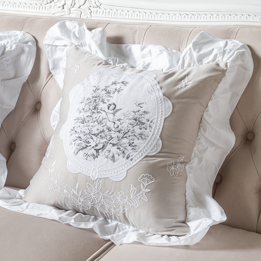 천사 거실 북유럽 쇼파 쿠션 커버 순면 인테리어 2.베이지(솜X), 50cm x 50cm