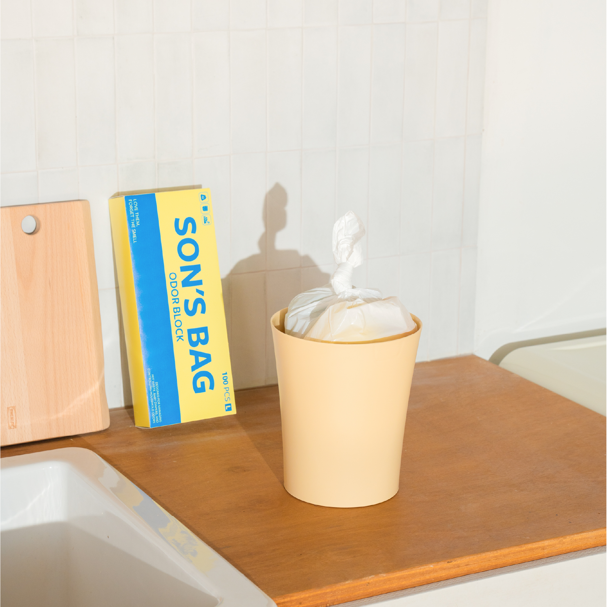 쏜쓰백 고양이 냄새차단 무향 배변봉투 100매 XS