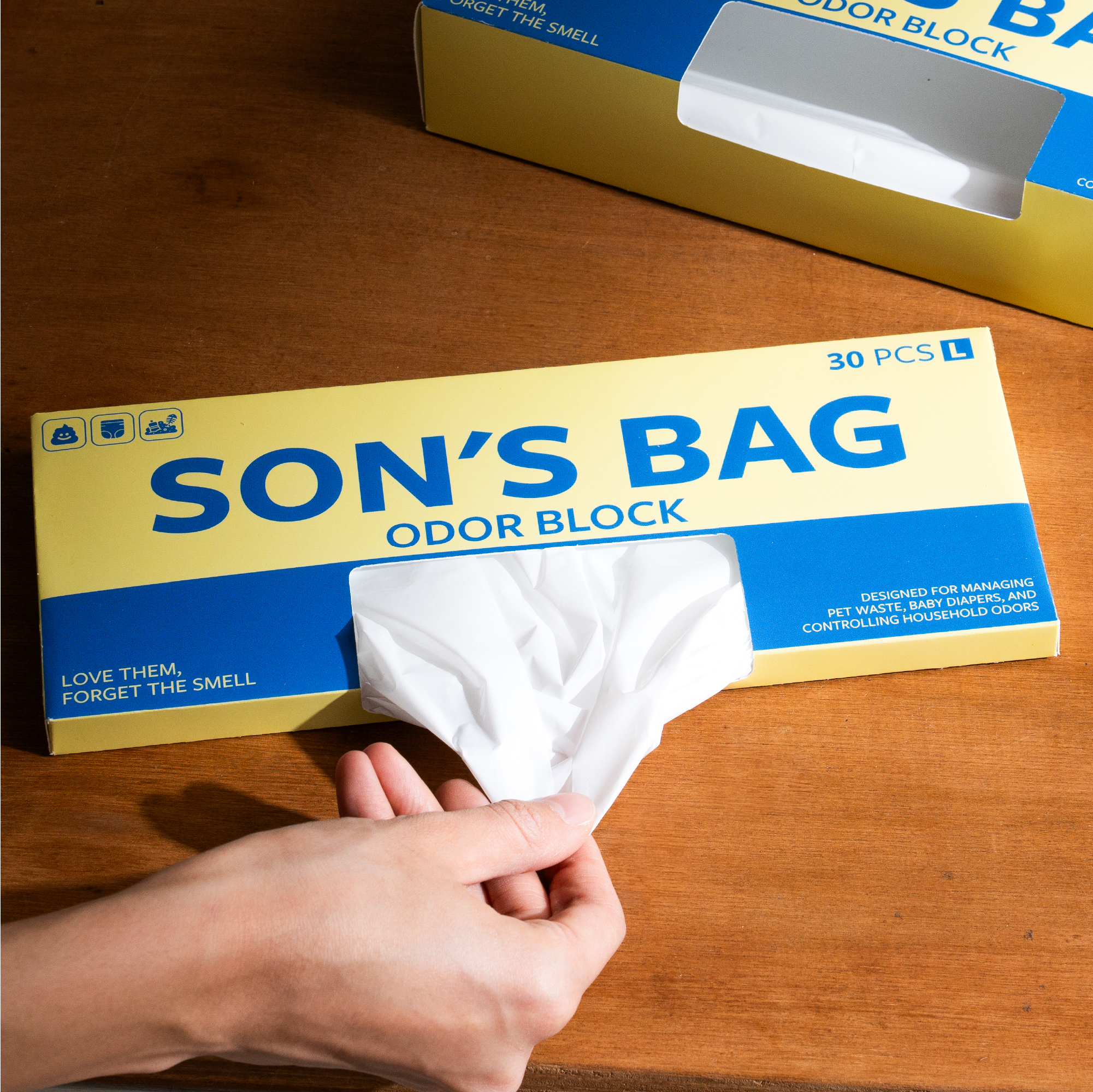 쏜쓰백 고양이 냄새차단 무향 배변봉투 100매 XS