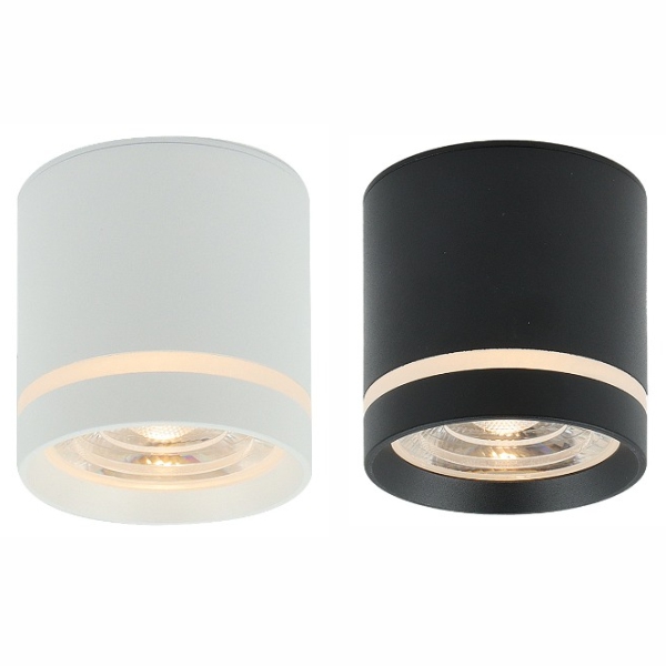 LED 마샤 원형 COB 직부등 10W 화이트 블랙 조명 - 상품 이미지
