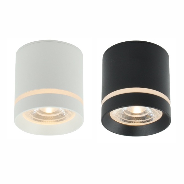 LED 마샤 원형 COB 직부등 5W 화이트 블랙 조명 - 상품 이미지