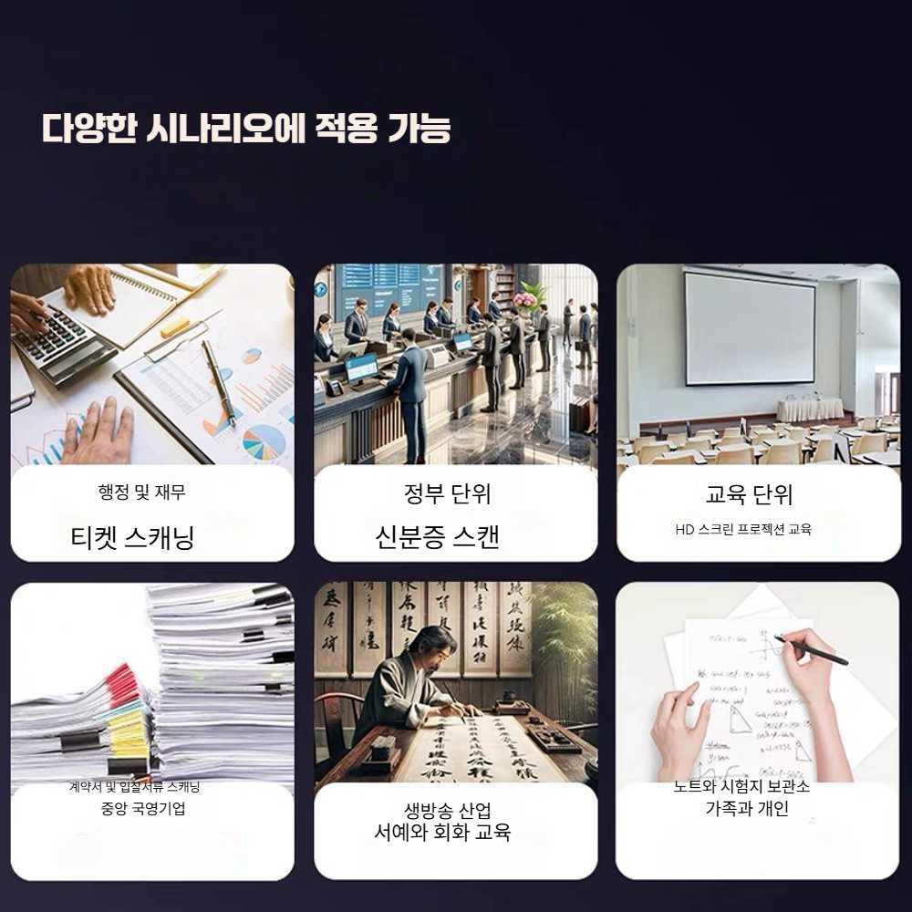 고캠프 셀프북스캔 책 문서 스캔 비파괴 휴대용 1800만 화소 A4 소프트 - 상세 이미지 5