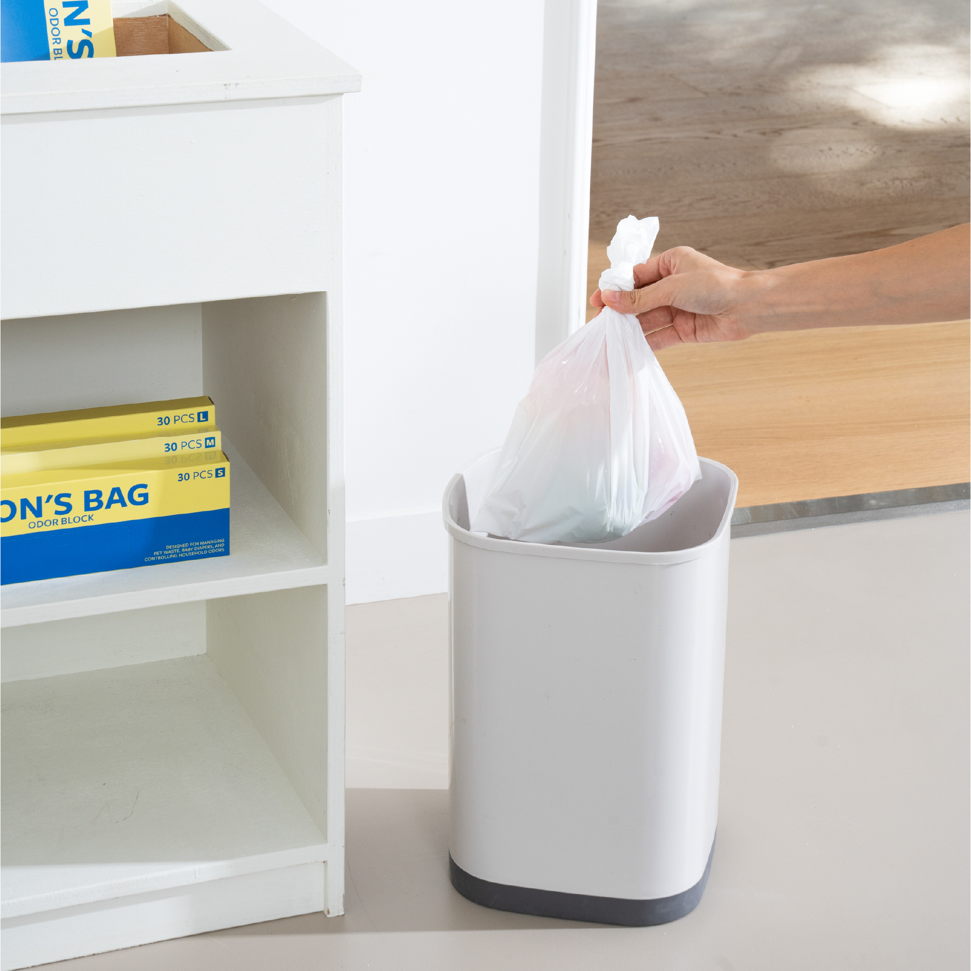 쏜쓰백 고양이 냄새차단 무향 배변봉투 100매 XS