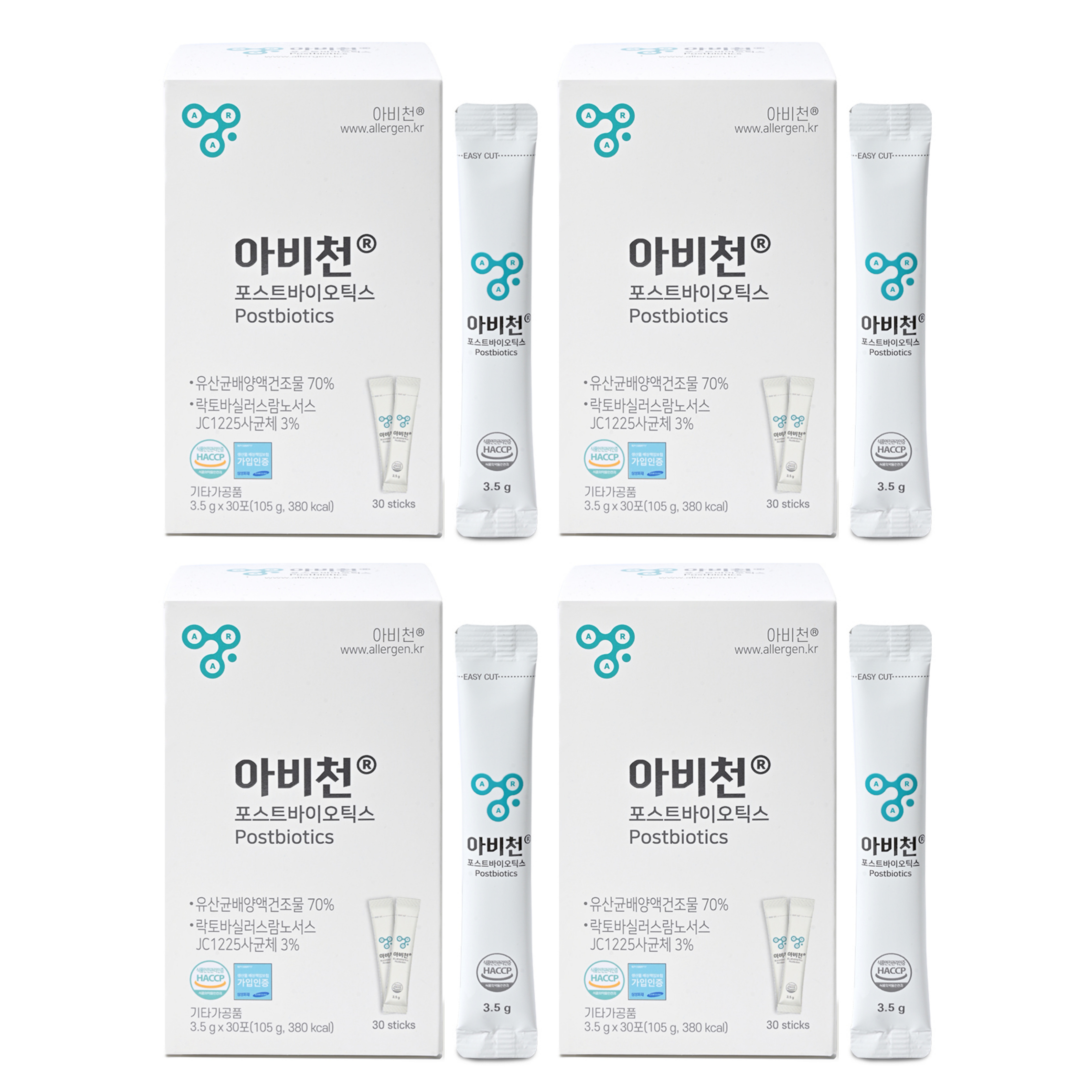 아비천 포스트바이오틱스 유산균 생산물질 비타민 미네랄 30포 x 4개 - 메인 이미지