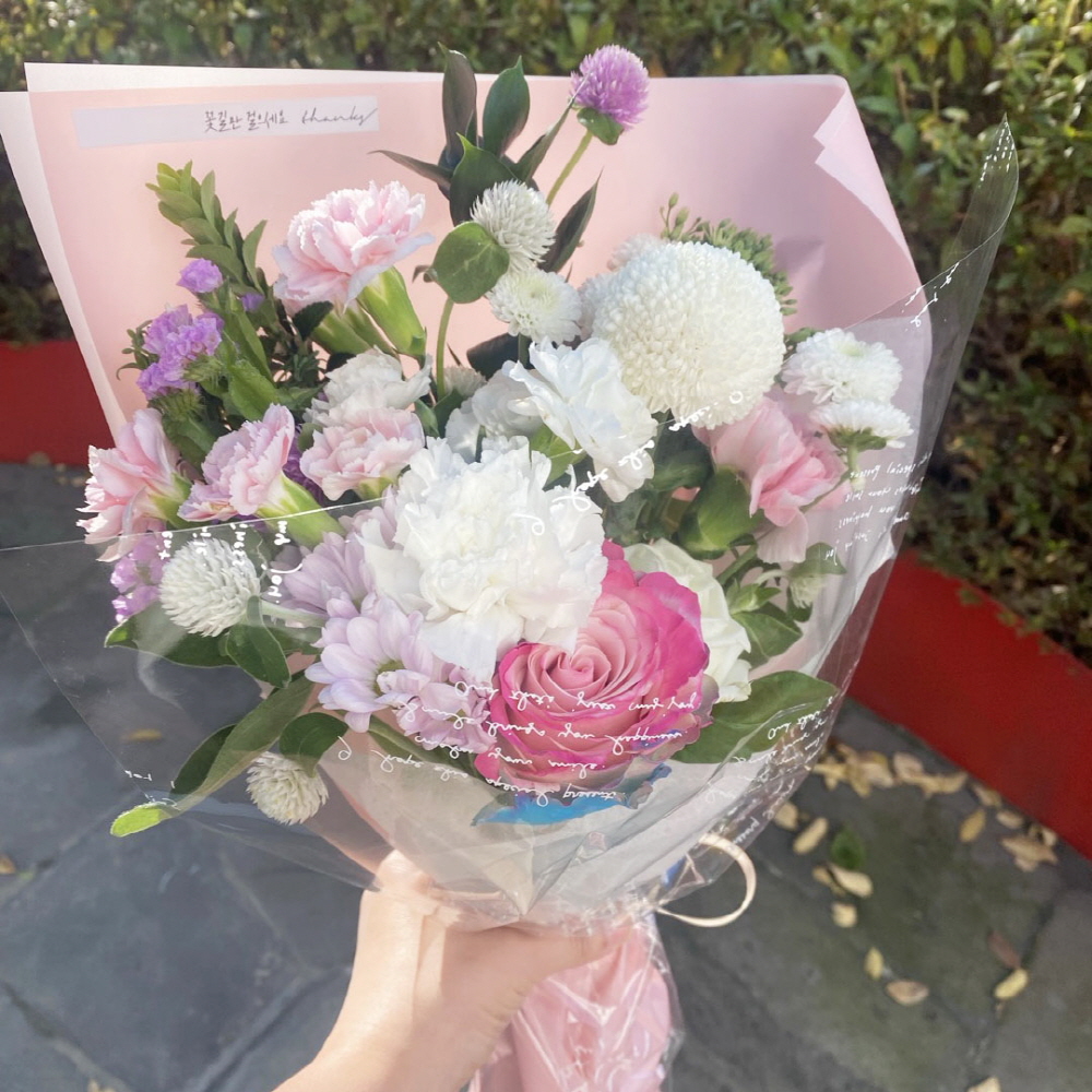 졸업 생일 기념일 색감지정 소형 꽃다발 꽃배달 싼곳 생화택배