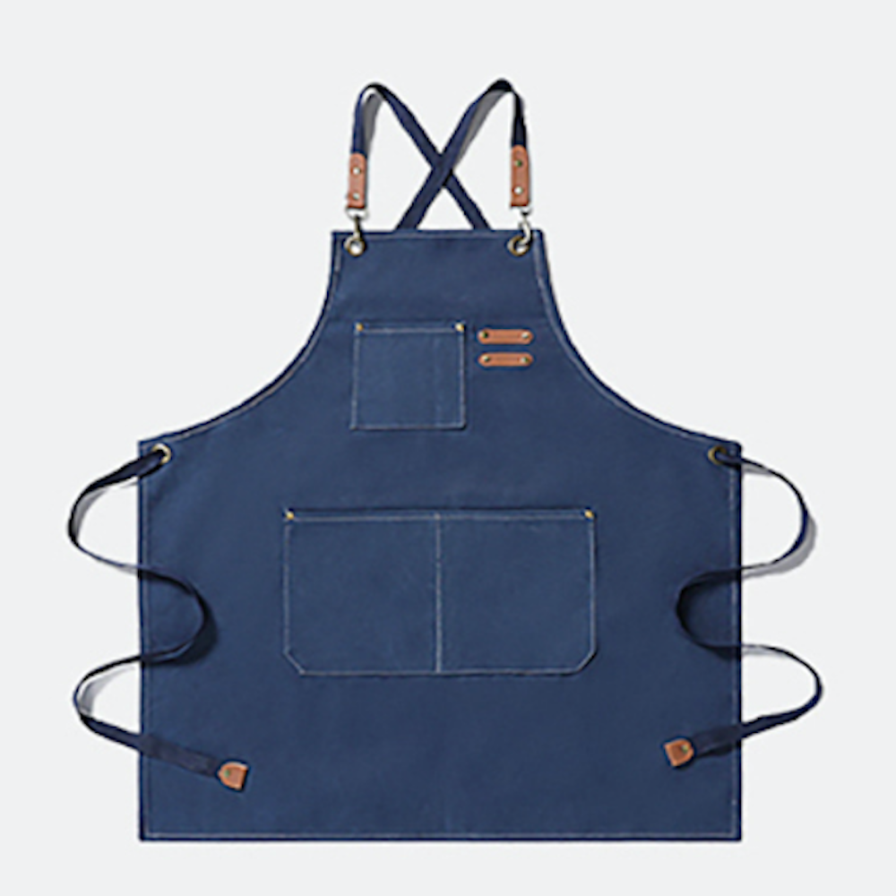 카페앞치마 바리스타 앞치마 빅포켓 길이조절 작업용 남녀공용 2개