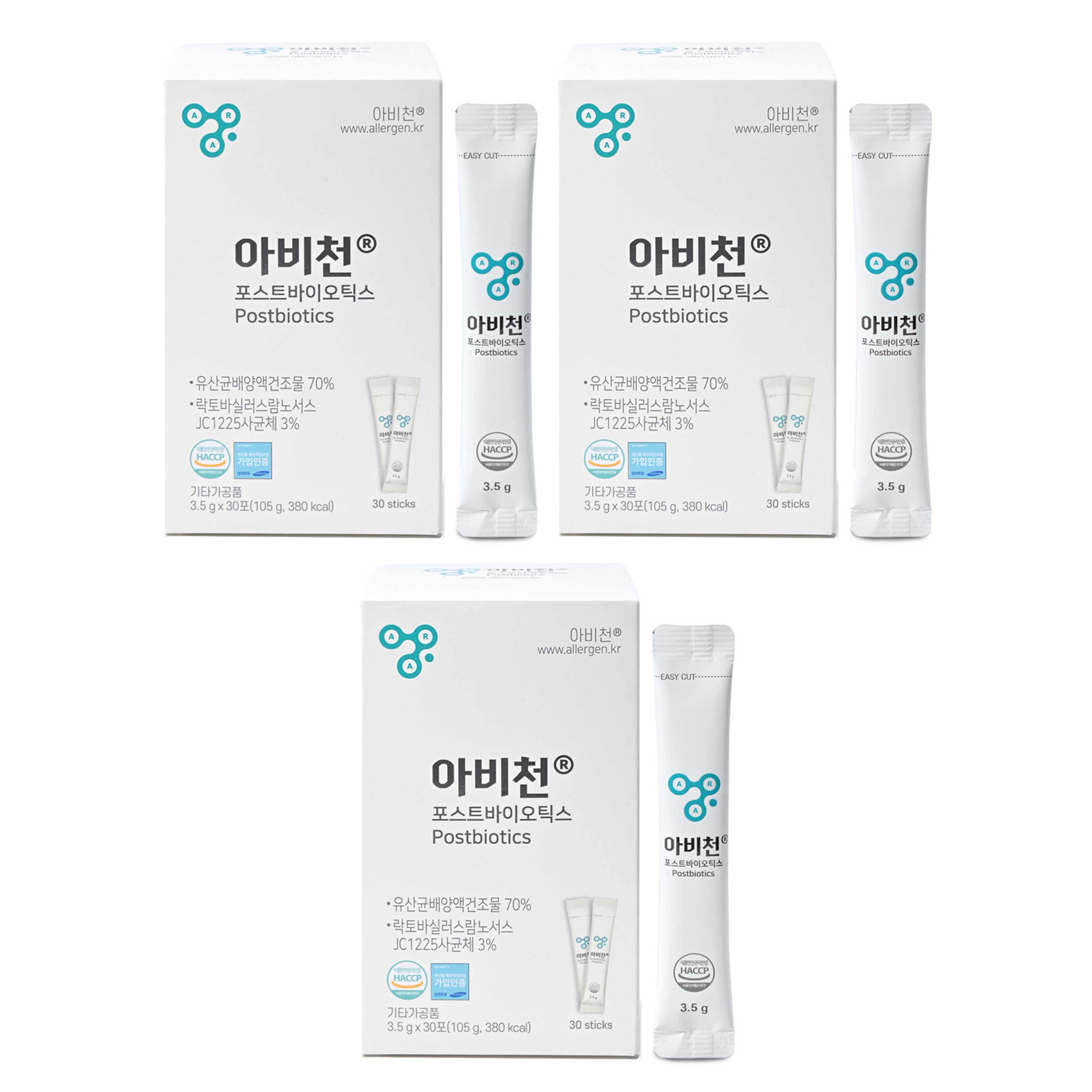 아비천 포스트바이오틱스 유산균 생산물질 비타민 미네랄 30포 x 3개 - 메인 이미지