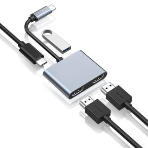 아모란나 C타입 듀얼 모니터 분배기 HDMI 컨버터 MST 허브 4in1 개봉기 | 실사용 후기 - 상품 이미지 4