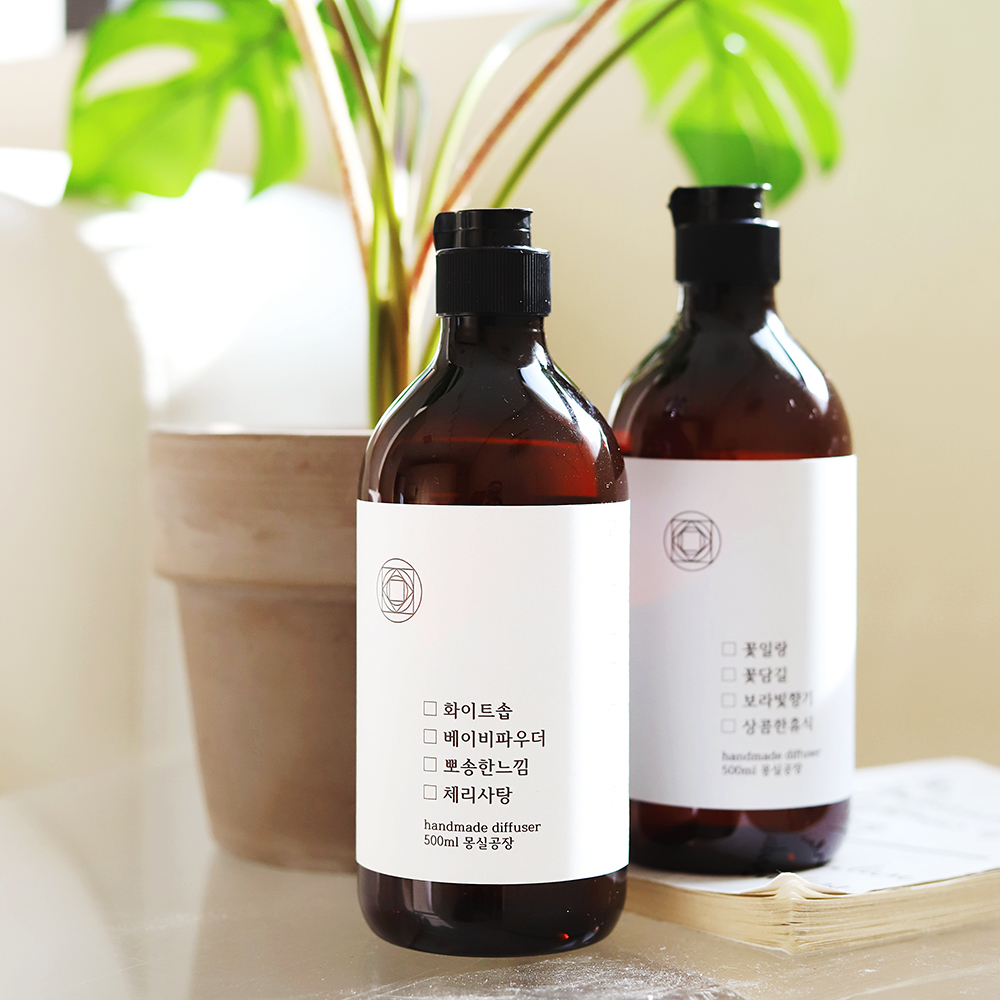 몽실공장 대형디퓨저 디퓨저리필액 발향좋은 대용량 디퓨져 500ml 휴양림 - 상세 이미지 4