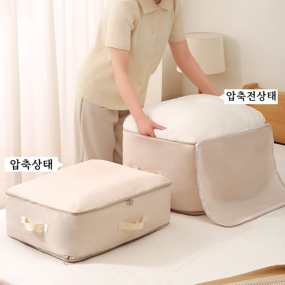 겨울옷 정리 압축 수납함 이불 보관 의류 대용량 대형 보관백 - 상세 이미지 4