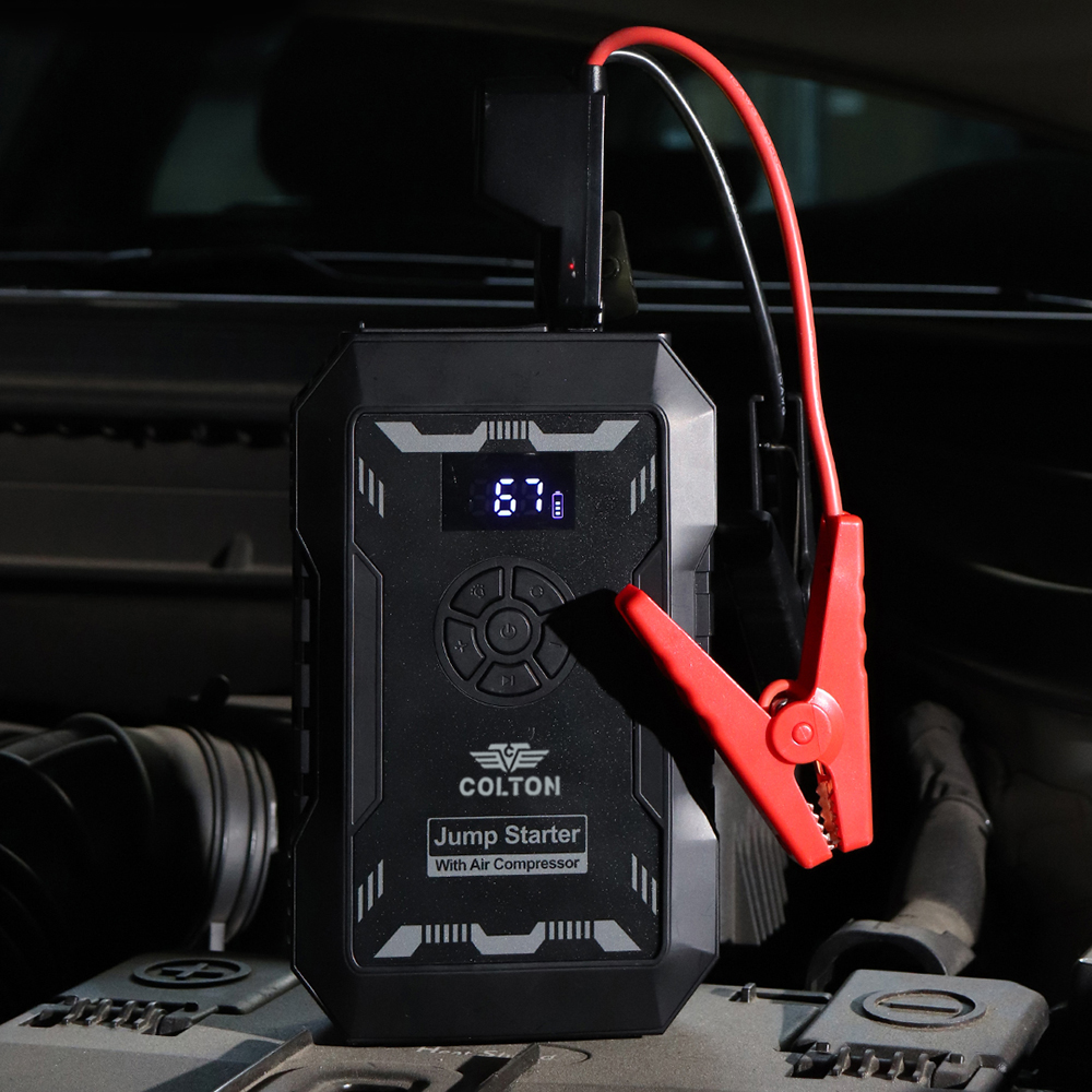 콜튼 자동차 점프스타터 차량 오토바이 4in1 배터리 방전 JP100