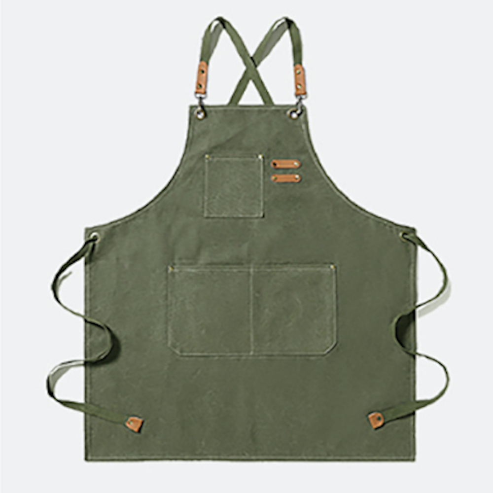 카페앞치마 바리스타 앞치마 빅포켓 길이조절 작업용 남녀공용 2개