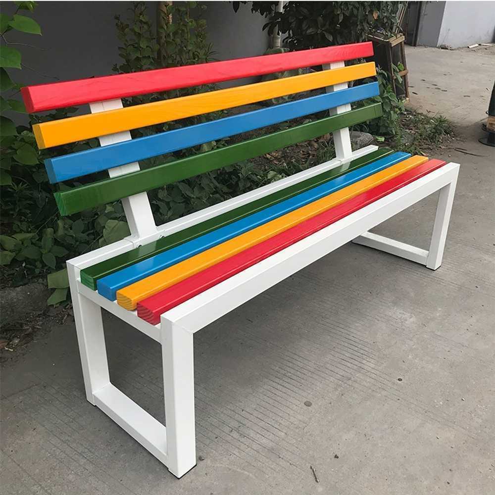 등받이 벤치 의자 학교 운동장 관공서 리조트 테라스 100x40x85 - 상품 이미지