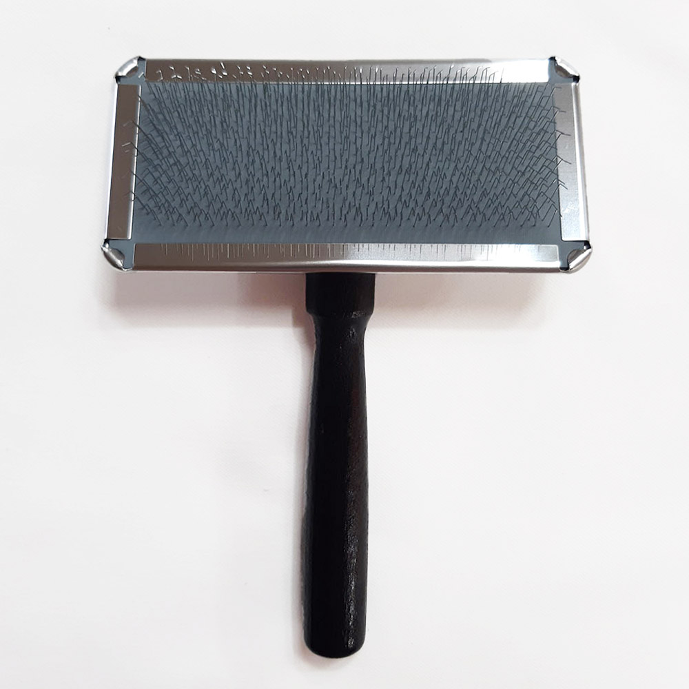 원올 슬리커 애견 브러쉬 L