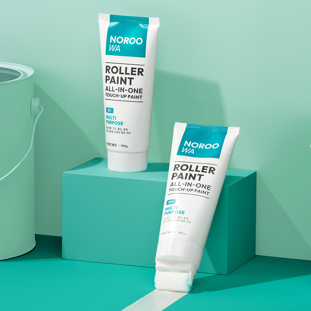 노루와 롤러페인트 멀티 방문 가구리폼페인트 몰딩 소량 180g 흰색 에그쉘광 이미지 2