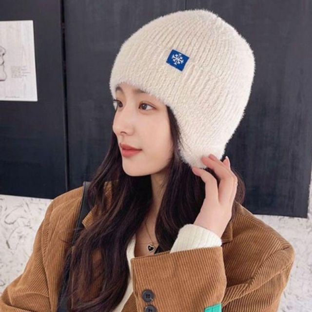 겨울 여성 윈터 따뜻 모자 부드러운 소재 방 귀 커버 남성비니 여자 니트비니 : 8989쇼핑 3호점
