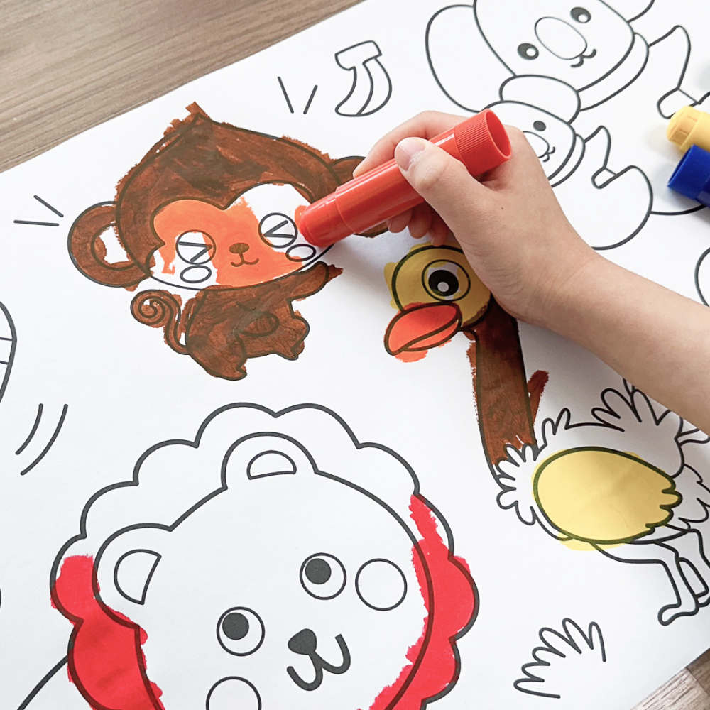 빌랑 아기 컬러링롤 색칠공부 도안 놀이 유아 어린이 어린이집선물