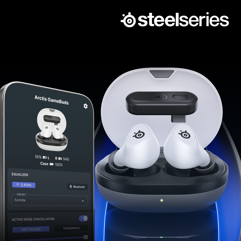 [국내정발] 스틸시리즈 아크티스 게임버즈 게이밍 무선 이어폰 화이트