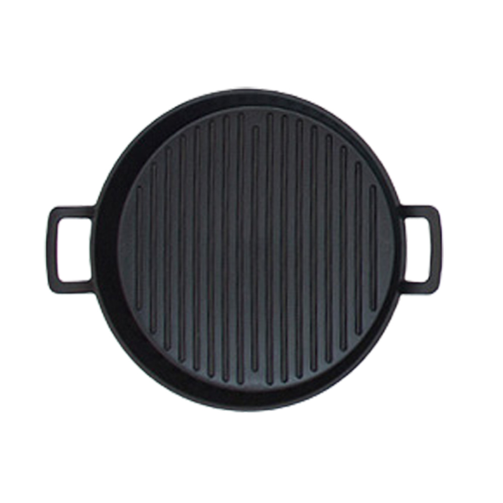 손잡이 앞접시 플라스틱 그릇 원형 캠핑 접시 1개, 19cm, 블랙