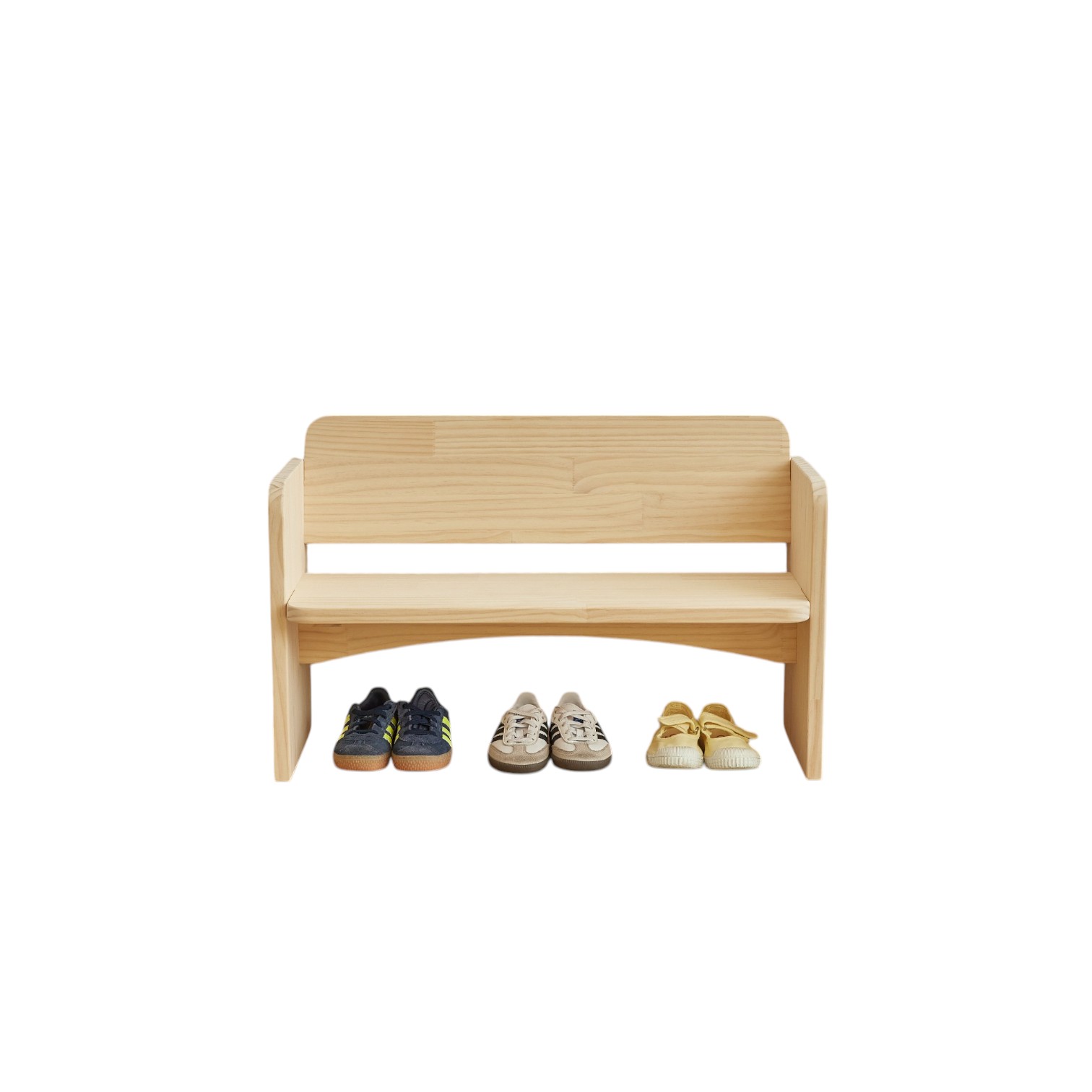 라떼파파 친환경 소나무 원목 현관 신발장 벤치 슈벤치 1단