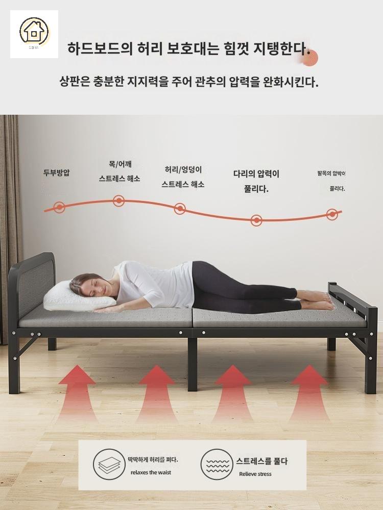 철제 조립침대 깔판 접이식 매트리스 받침 프레임 - 상세 이미지 5