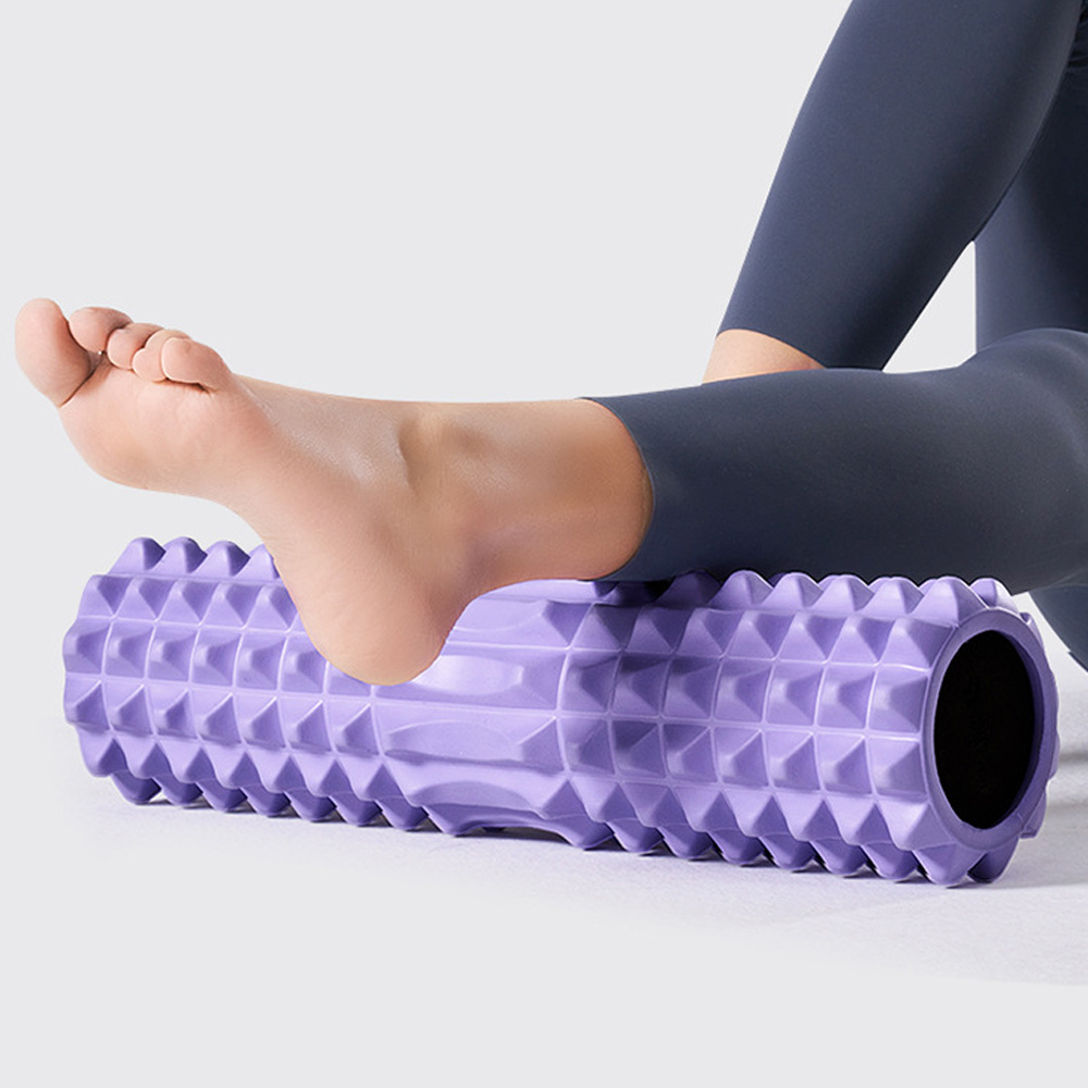 돌기 미니 필라테스 종아리 얇은 마사지 하드 폼롤러 스트레칭 운동 폼플러 30cmx10cm 이미지 8
