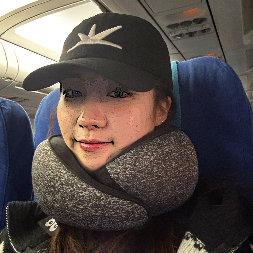 오굿띵 여행용 비행기 목베개 휴대용 목쿠션 - 상세 이미지 2