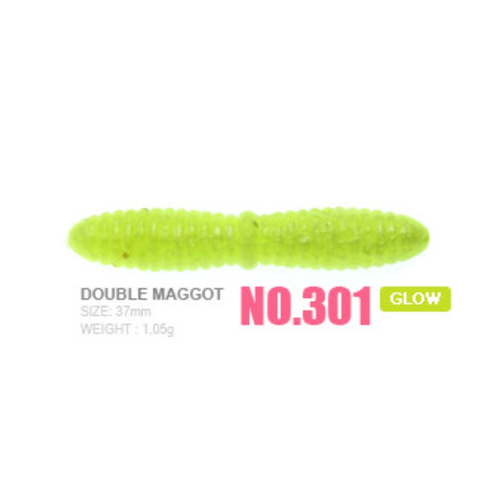 캣츠크로우 더블마고트 송어미끼 꺽지웜 301 펄 차트, 3.8cm(1.5인치) - 상세 이미지 2