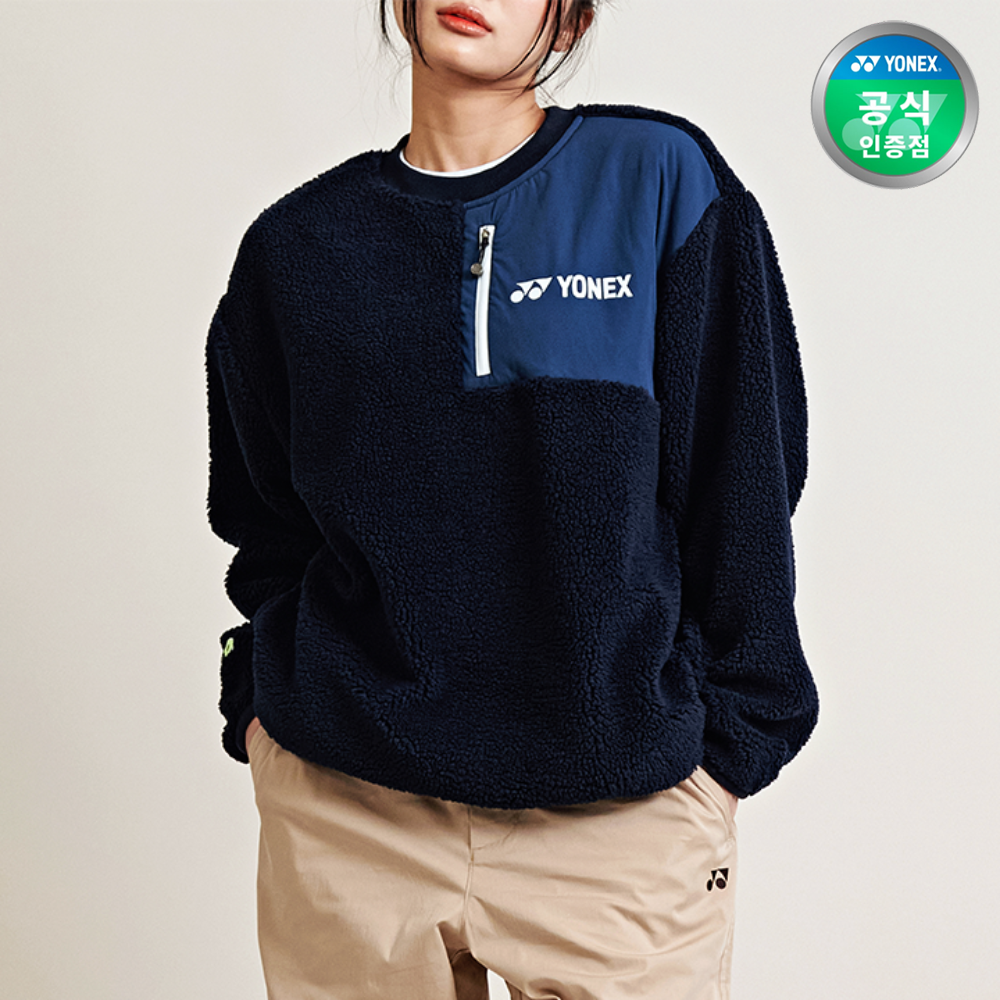 요넥스 245TL010U 테니스 우븐포켓 맨투맨 남녀공용 24FW - 상품 이미지