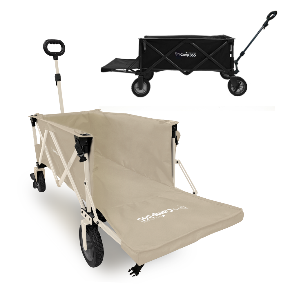 캠프365 캠핑 웨건 캠핑웨건 카트 수레 왜건 대차 접이식 핸드카 손수레 브레이크 뒷문개방