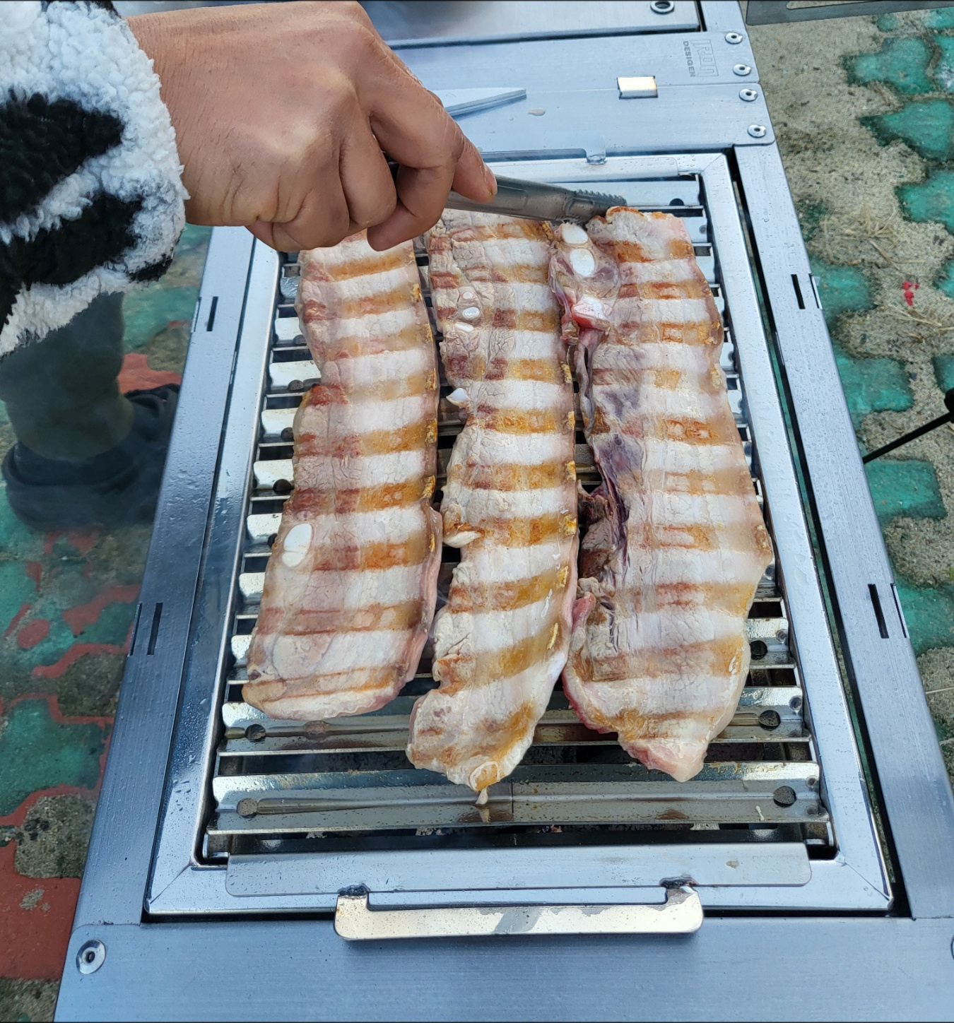 아이언디자인 올 스테인리스 원유닛V그릴, 불판, 불 안나는, 숯불,고기판
