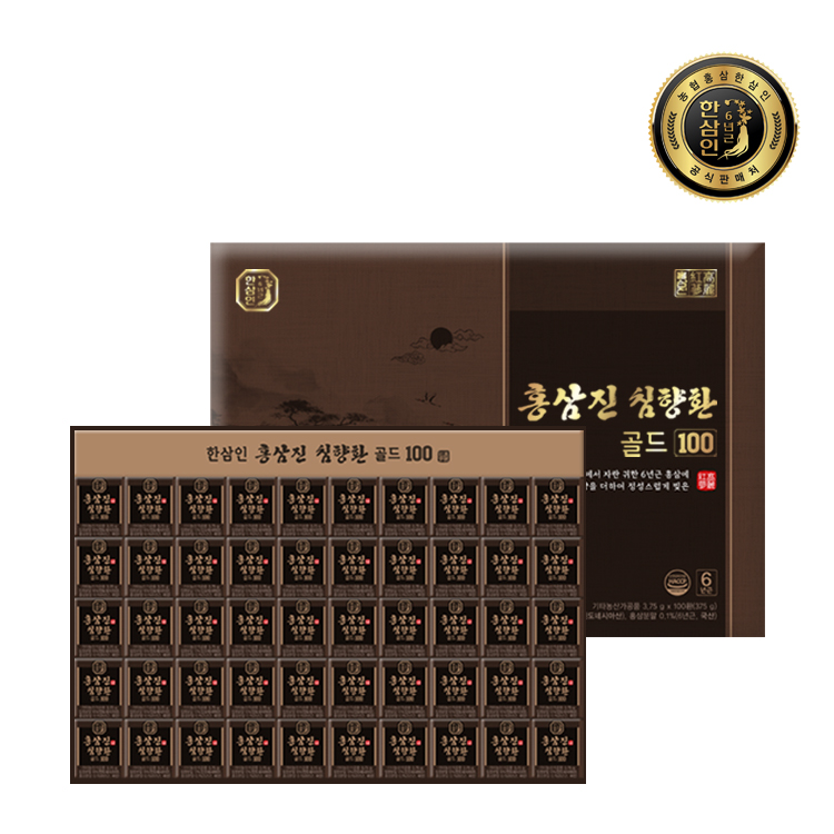 [농협홍삼 한삼인] 대용량 침향환 홍삼진침향환골드 100환, 1개