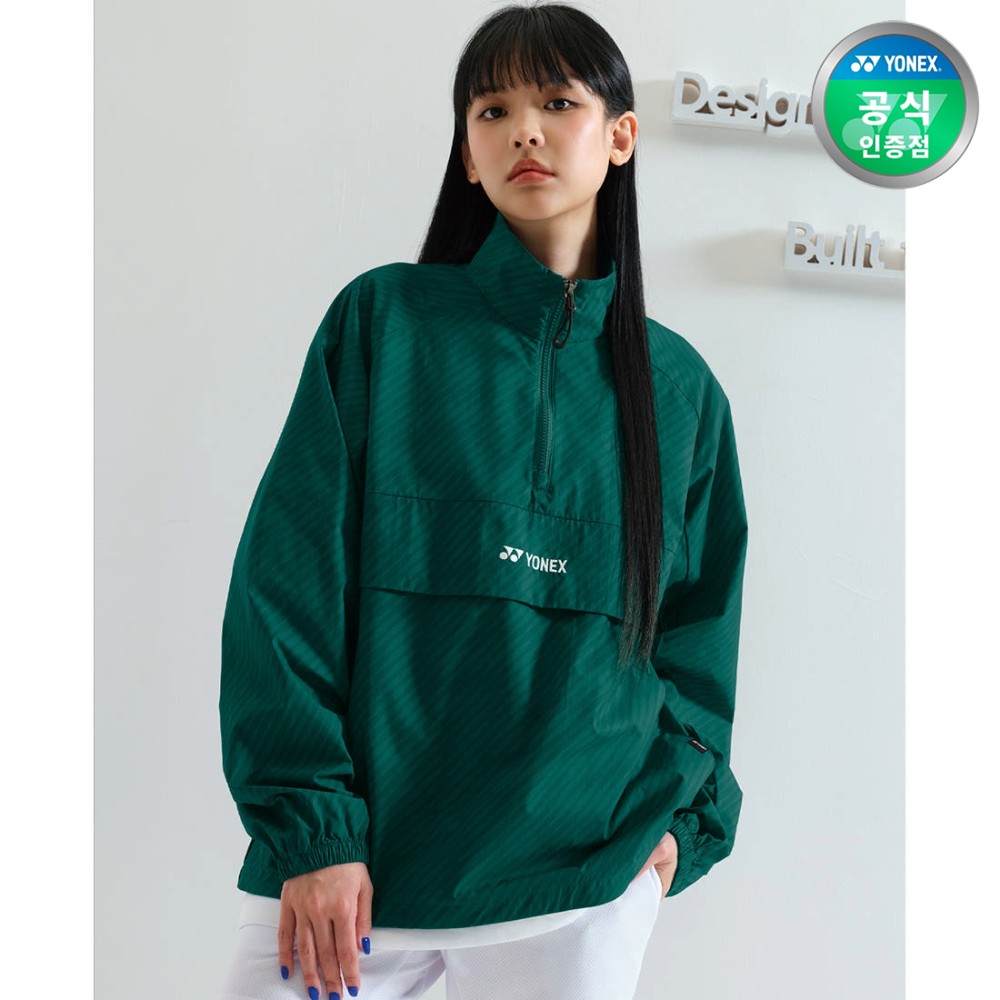 요넥스 243JJ003U 배드민턴 의류 하프집업 아노락 바람막이 자켓 남녀공용 24FW - 메인 이미지