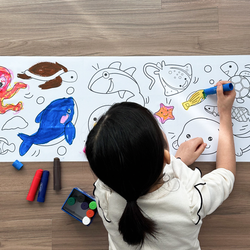 빌랑 아기 컬러링롤 색칠공부 도안 놀이 유아 어린이 어린이집선물